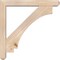 Ekena Millwork Imperial Craftsman Smooth Bracket w/ Offset Brace, Douglas Fir, 5 1/2"W x 36"D x 36"H BKT0604X36X36IMP04SDF - alternate 4